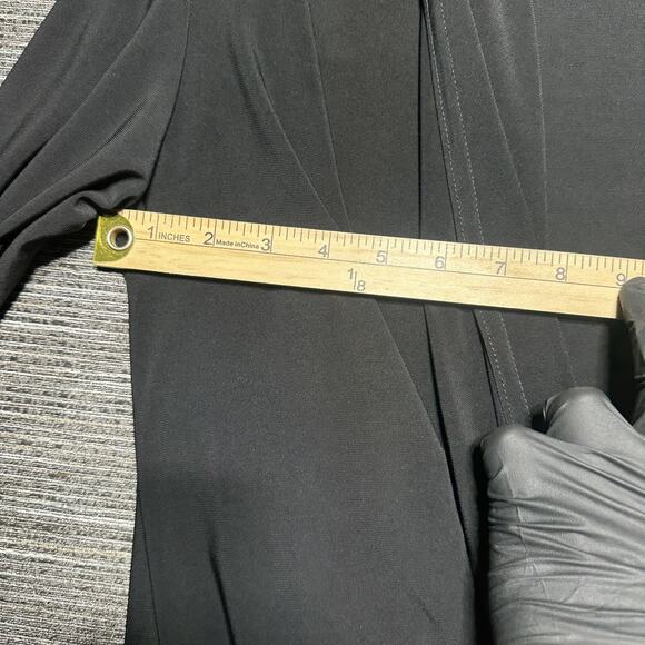 R&M Richards Women's M Black Sheer Cardigan Made in USA - Picture 9 of 13